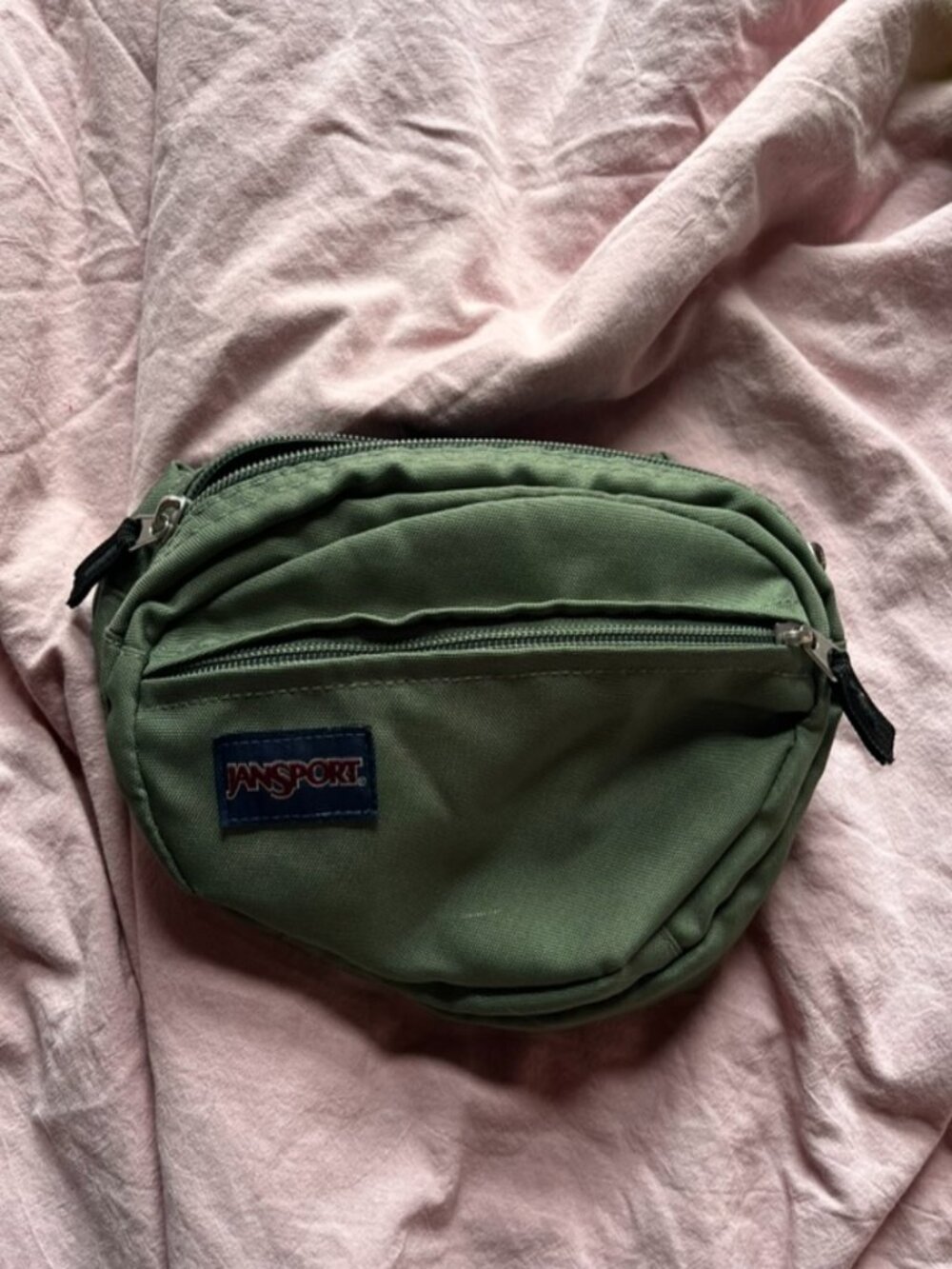 Green Jansport Fanny Pack